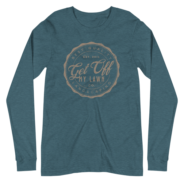 Get Off My Lawn Landscaping Unisex Long Sleeve Tee