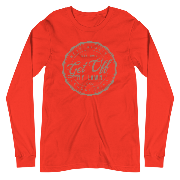 Get Off My Lawn Landscaping Unisex Long Sleeve Tee