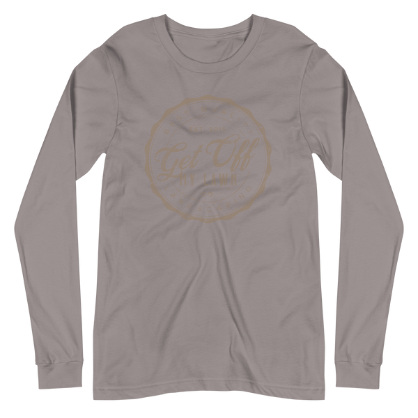 Get Off My Lawn Landscaping Unisex Long Sleeve Tee