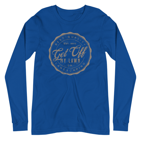 Get Off My Lawn Landscaping Unisex Long Sleeve Tee