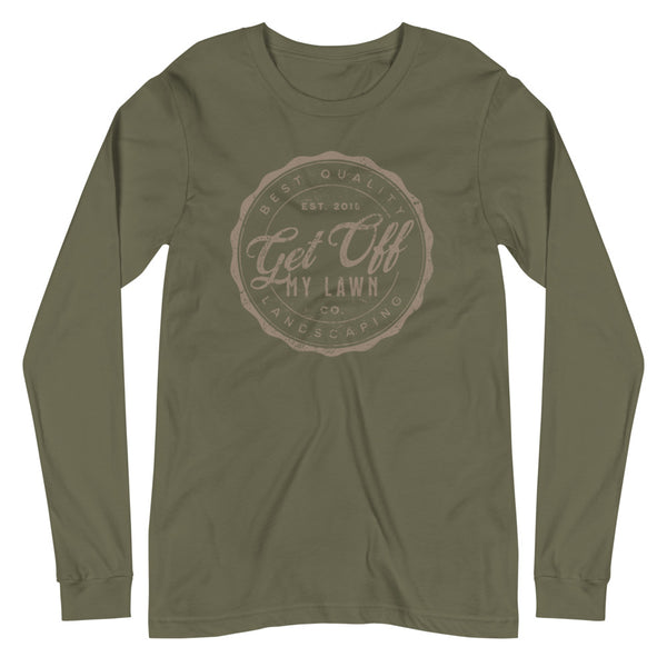 Get Off My Lawn Landscaping Unisex Long Sleeve Tee