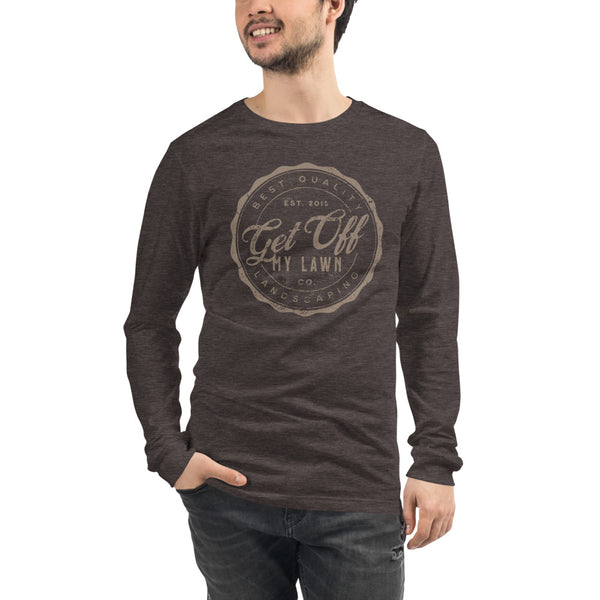 Get Off My Lawn Landscaping Unisex Long Sleeve Tee