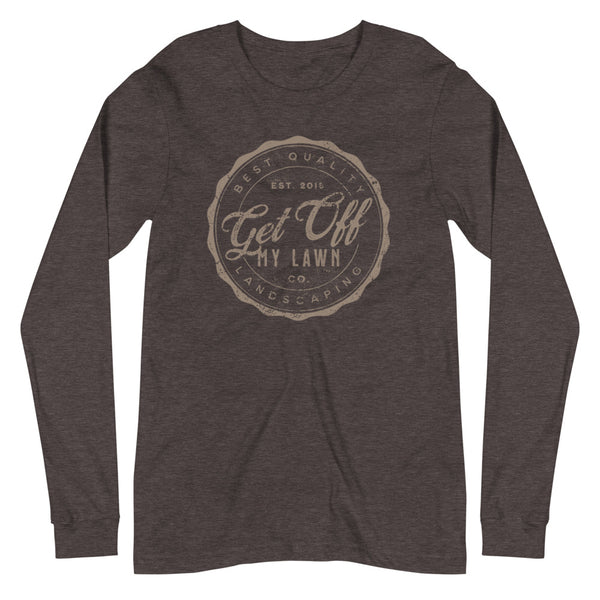 Get Off My Lawn Landscaping Unisex Long Sleeve Tee