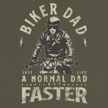 Biker Dad long sleeve shirt with vintage retro design from Shirty Store Closeup.jpg