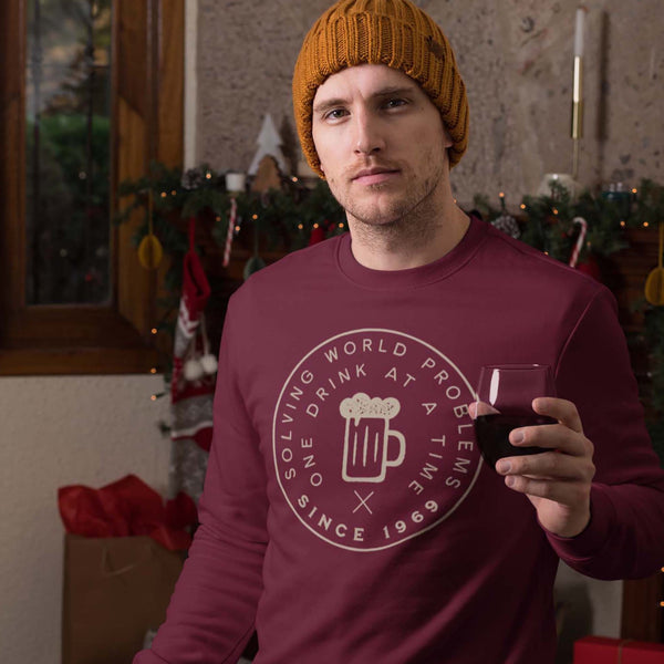 Solving world problems one drink at a time sweatshirt