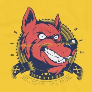 Sarcastic Red Riding Hood eater wolf from Shirty Store