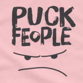 Sarcastic t-shirt Puck Feople close up