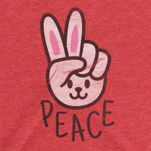Vintage worn retro bunny peace sign t-shirt from Shirty Store