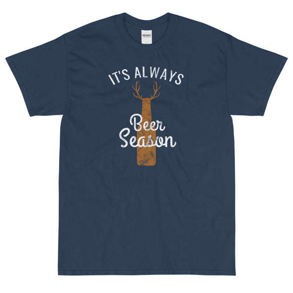 Blue Funny It's Always Beer Season t-shirt from Shirty Store