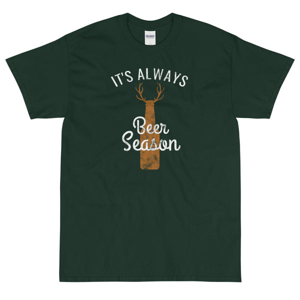 Green Funny It's Always Beer Season t-shirt from Shirty Store