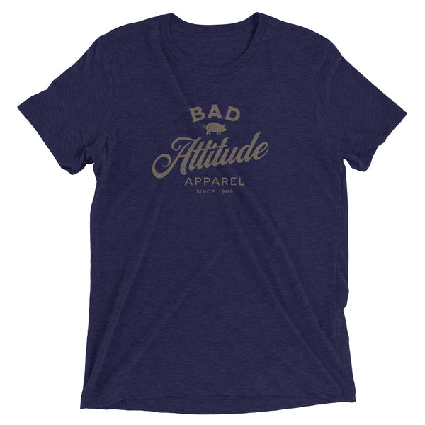 Blue sarcastic Bad Attitude Apparel t-shirt from Shirty Store