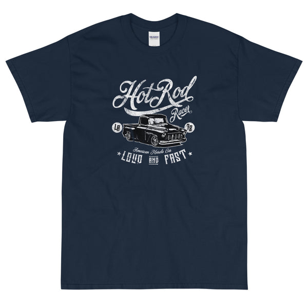 Blue retro streetwear Hot Rod Racert-shirt from Shirty Store