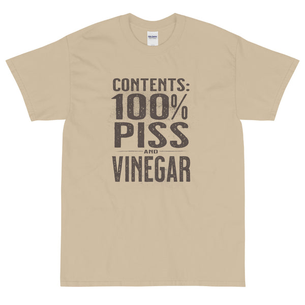 Sand sarcastic t-shirt piss and vinegar from Shirty Store