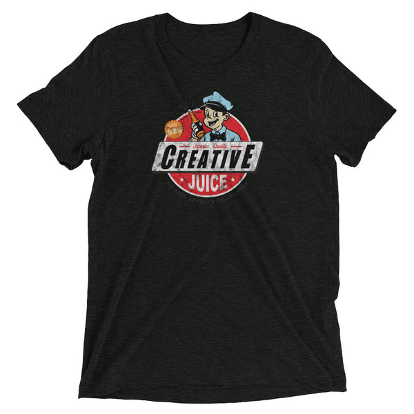 Funny retro design t-shirt Creative Juice black from Shirty Store