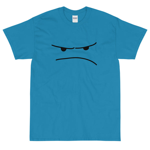 Blue Funny sarcastic grumpy face t-shirt from Shirty Store