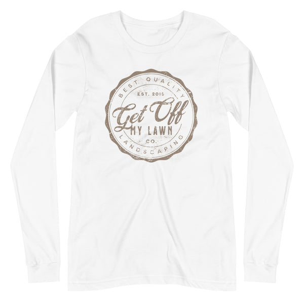 Get Off My Lawn Landscaping Unisex Long Sleeve Tee