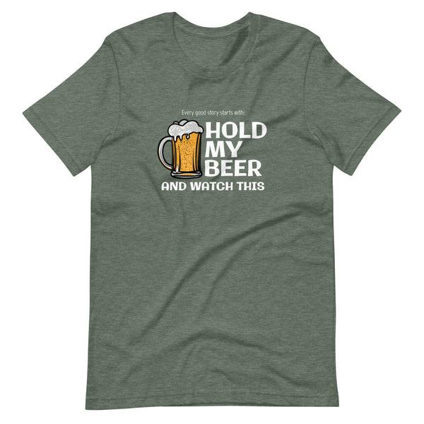 Heather forest funny Hold My Beer t-shirt from Shirty Store