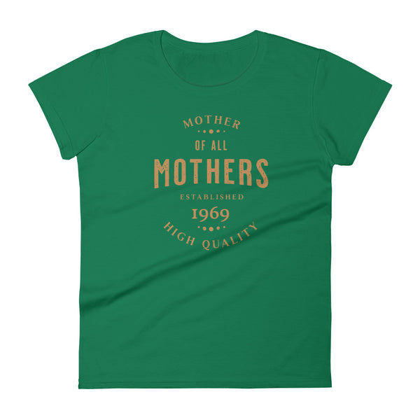 Green Funny Mother of all mothers black t-shirt