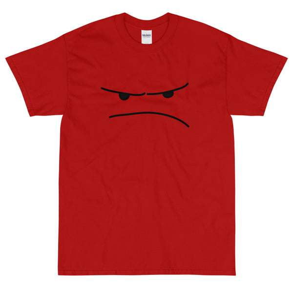 Red Funny sarcastic grumpy face t-shirt from Shirty Store