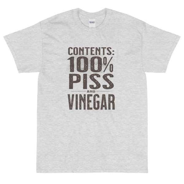 Ash sarcastic t-shirt piss and vinegar from Shirty Store