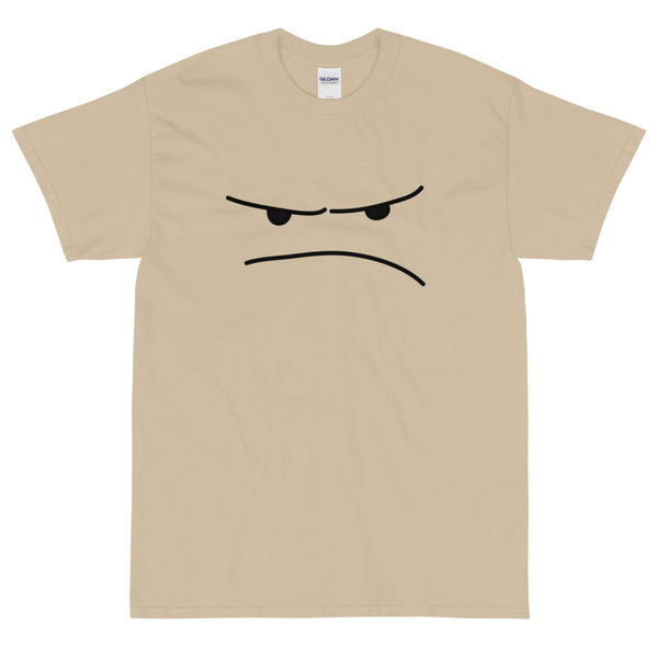 Tan Funny sarcastic grumpy face t-shirt from Shirty Store