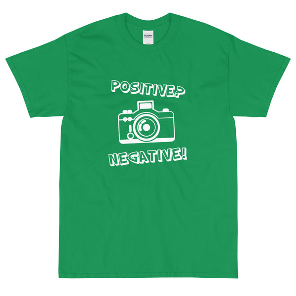 Green funny t-shirt Positive Negative from Shirty Store