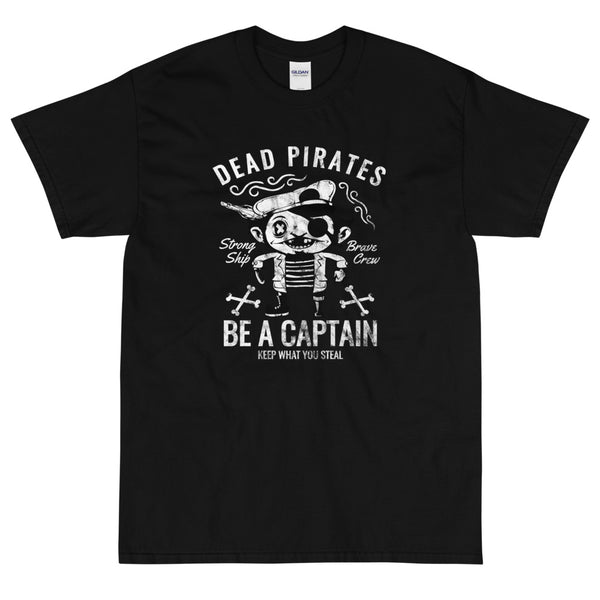 Black funny Dead Pirates t-shirt from Shirty Store