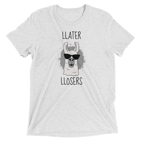 White Sarcastic Llama Later losers t-shirt from Shirty Store