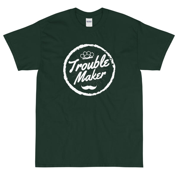 Green Funny sarcastic Trouble Maker t-shirt from Shirty Store