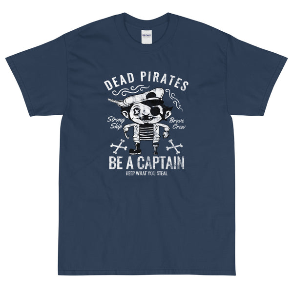 Blue funny Dead Pirates t-shirt from Shirty Store