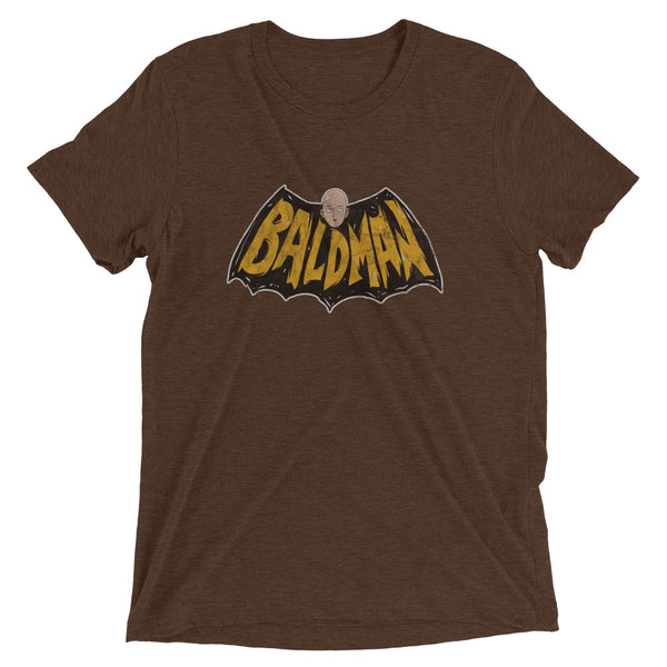 Brown funny Baldman t-shirt from Shirty Store