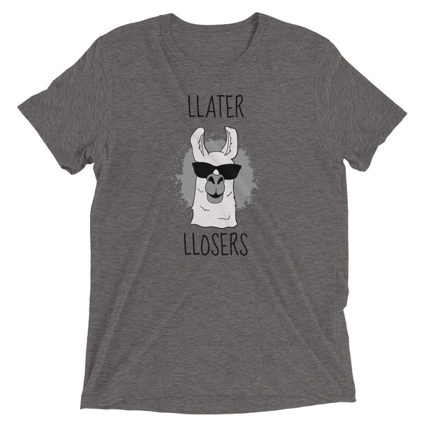 Grey Sarcastic Llama Later losers t-shirt from Shirty Store