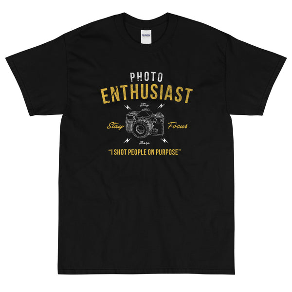 Black Funny shirt photo enthusiast from Shirty Store