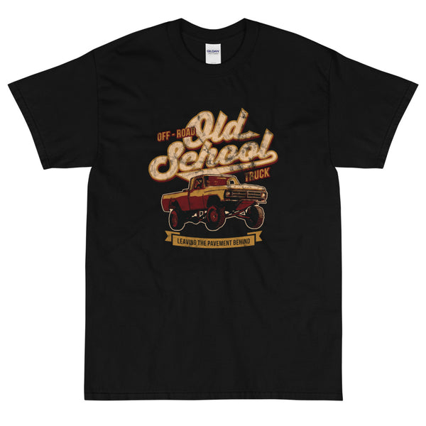 Black vintage retro Old School Truck t-shirt from Shirty Store
