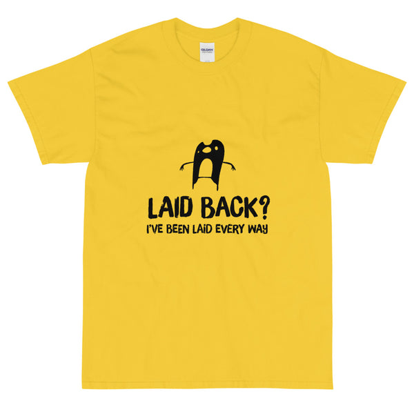 Yellow Sarcastic laid back t-shirt from Shirty Store