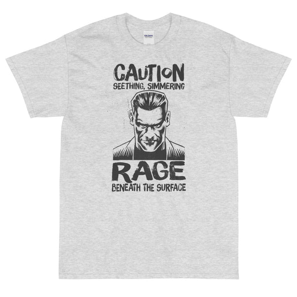Ash sarcastic Seething simmering rage t-shirt from Shirty Store