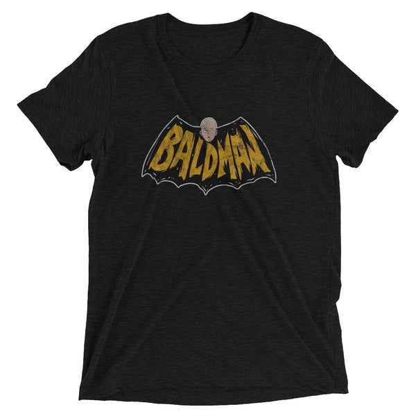 Black funny Baldman t-shirt from Shirty Store