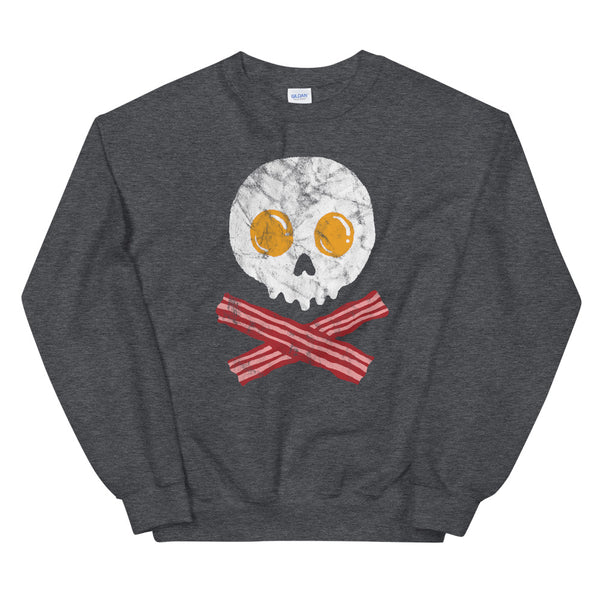 Bacon and eggs pirate sweatshirt